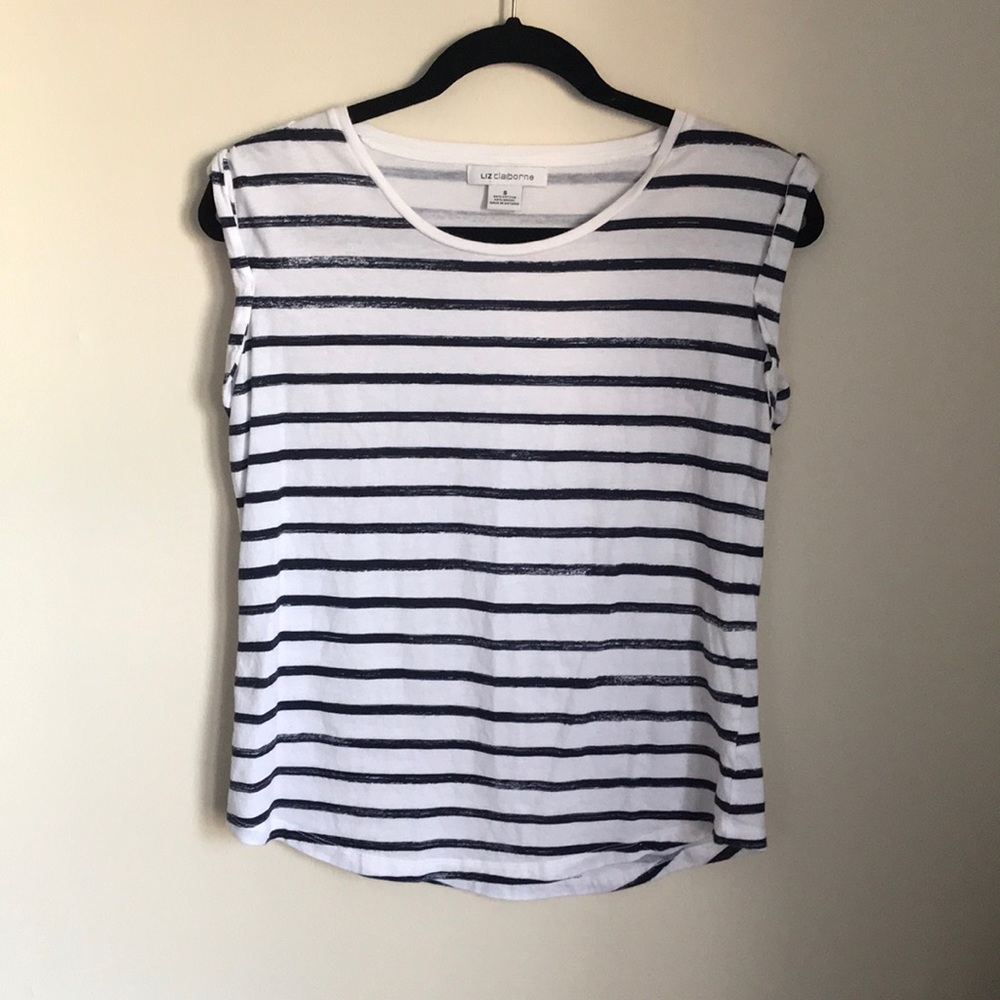 Cotton Sleeveless Striped Top